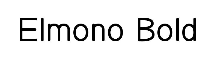 Elmono Bold  Frei Schriftart Herunterladen