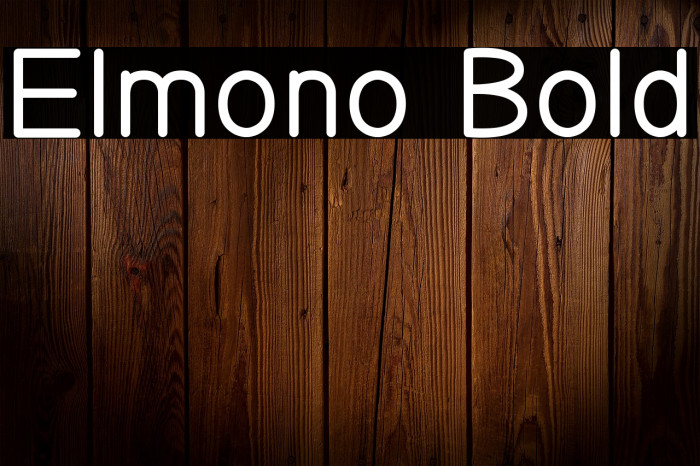 Elmono Bold Example 2