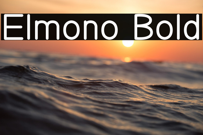 Elmono Bold Example 3