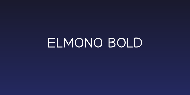 Elmono Bold Social Header