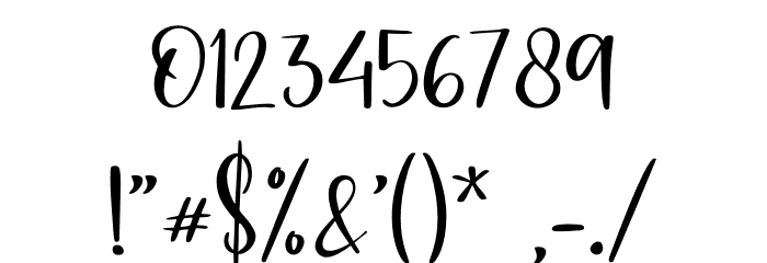 Elmore - Personal Use Font OTHER CHARS