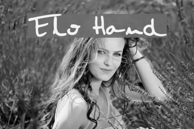 Elo Hand Font examples