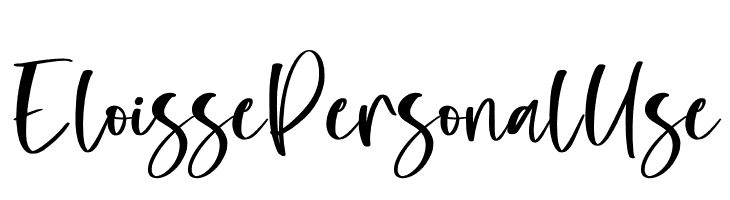 Eloisse Personal Use  font caratteri gratis