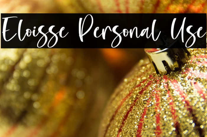 Eloisse Personal Use Example 2