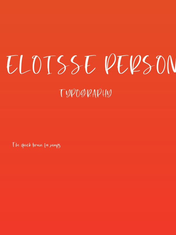 Eloisse Personal Use Poster