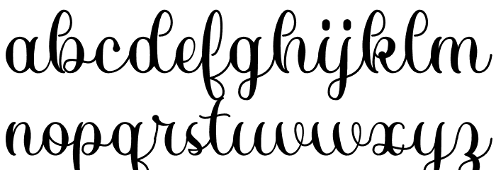 Elok Font LOWERCASE