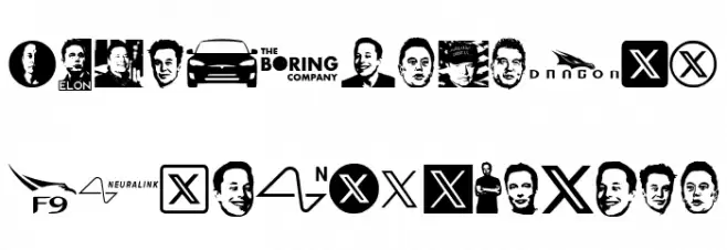 Elon Musk 字体 大写