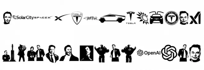 Elon Musk 字体 小写