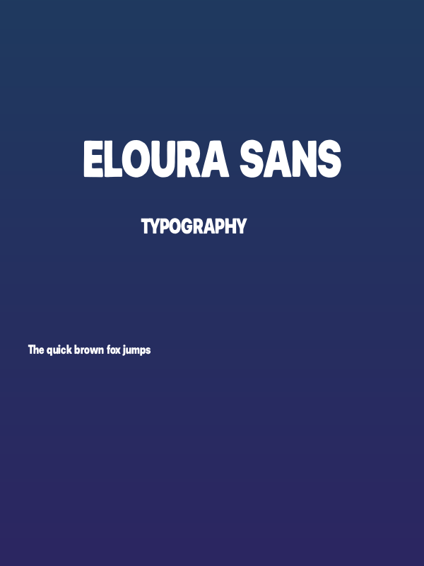 Eloura Sans Poster