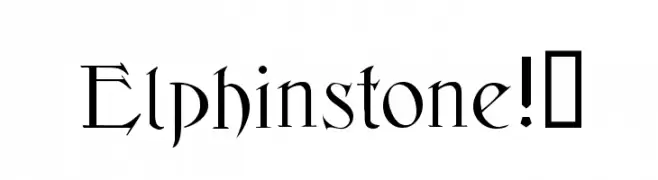 Elphinstone!"  baixar fontes gratis