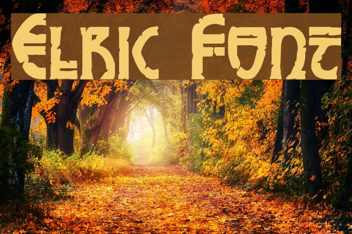 Elric Font examples