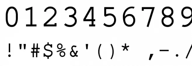 ElroNet Monospace Fuentes OTROS CHARS