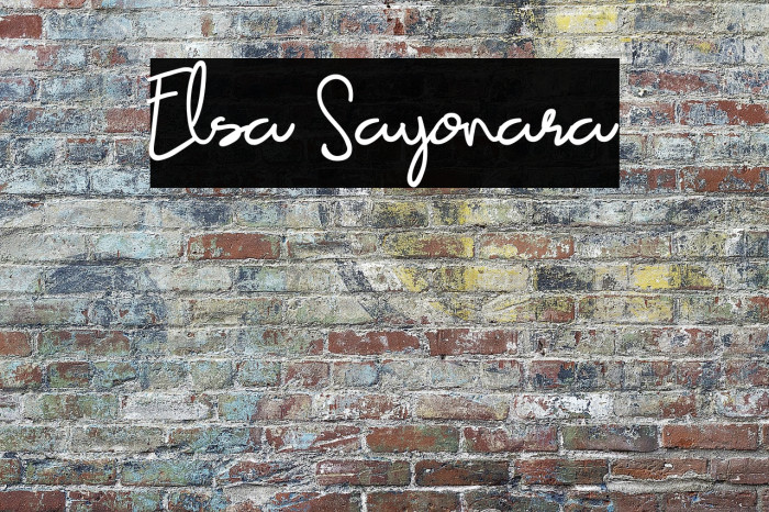 Elsa Sayonara Example 1