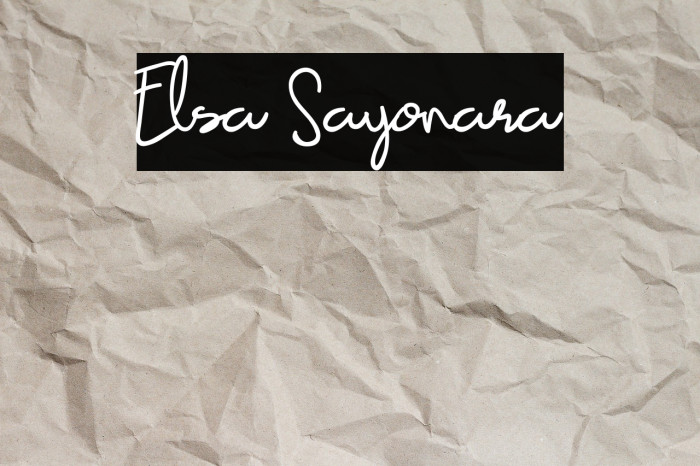 Elsa Sayonara Example 2