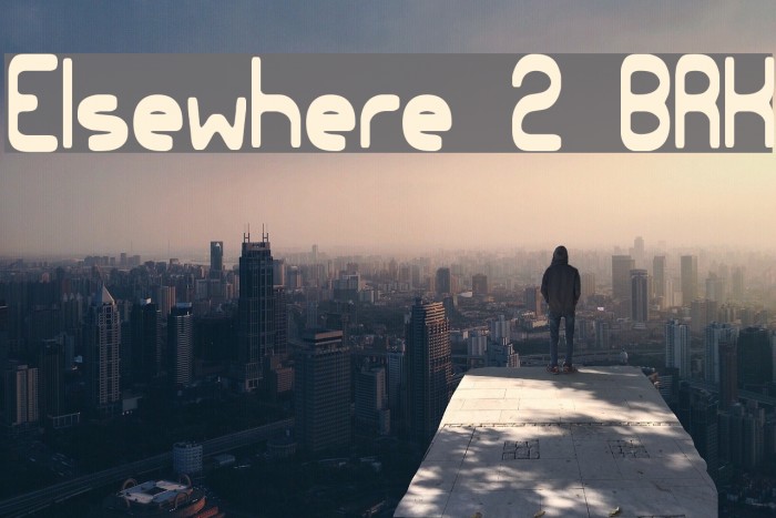 Elsewhere 2 BRK Font examples