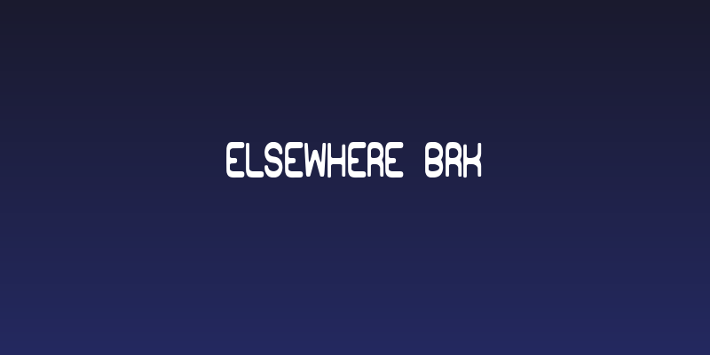 Elsewhere BRK Social Header