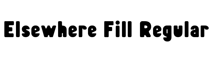 Elsewhere Fill Regular  Descarca Fonturi Gratis
