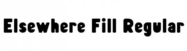 Elsewhere Fill Regular  les polices de caractères gratuit tlcharger