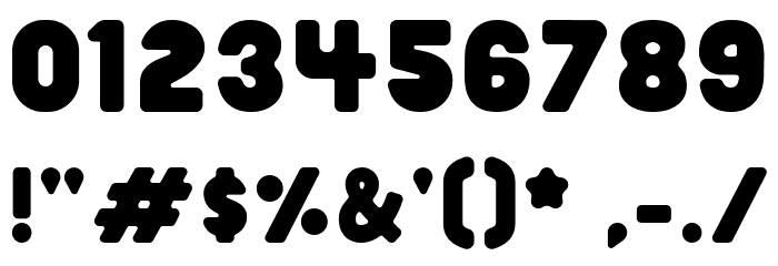 Elsewhere Fill Regular Font OTHER CHARS