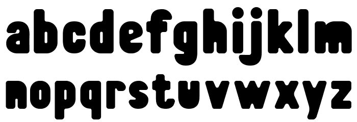 Elsewhere Fill Regular Font LOWERCASE