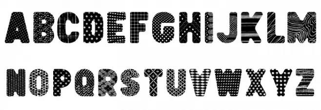 Elsewhere Pattern Regular Fonte MAIÚSCULAS