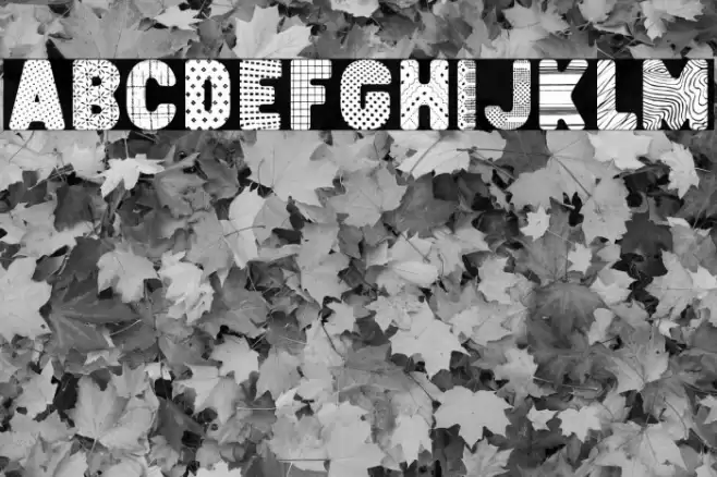 Elsewhere Pattern Regular Font examples