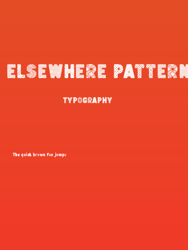 Elsewhere Pattern Regular Poster
