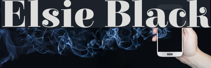 Elsie Black Font examples