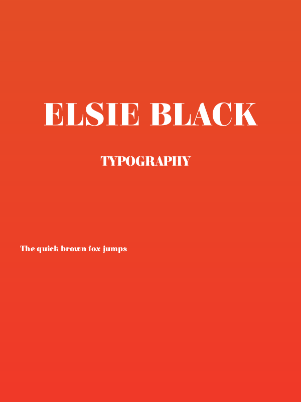 Elsie Black Poster