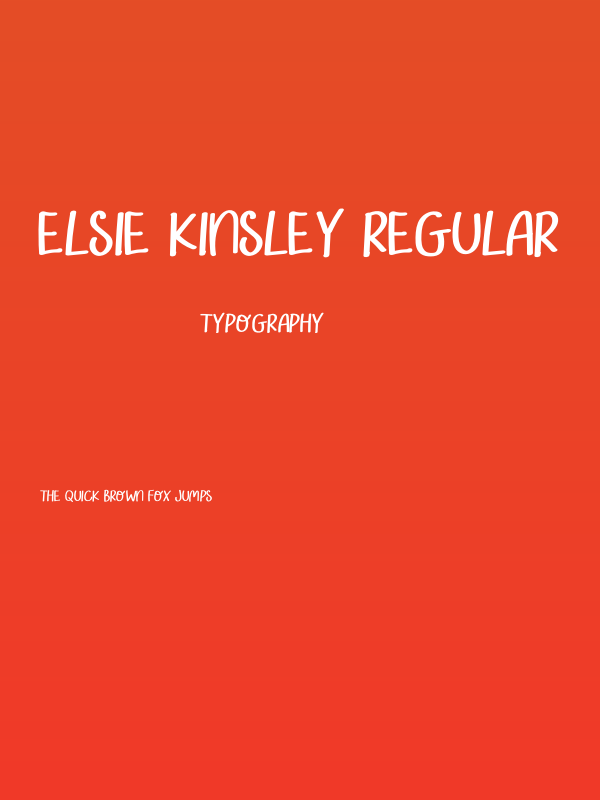 Elsie Kinsley Regular Poster