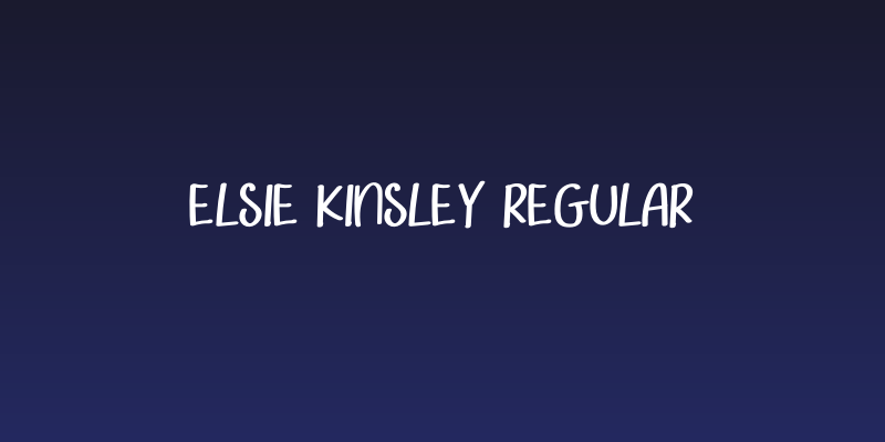 Elsie Kinsley Regular Social Header