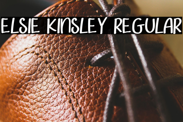 Elsie Kinsley Regular Example 1