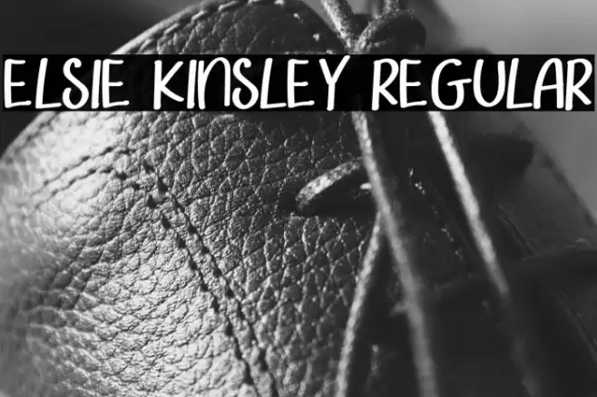 Elsie Kinsley Regular Caratteri examples