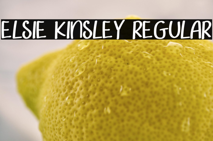 Elsie Kinsley Regular Example 2