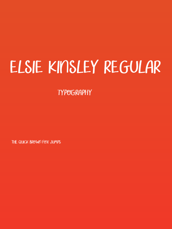 Elsie Kinsley Regular Poster