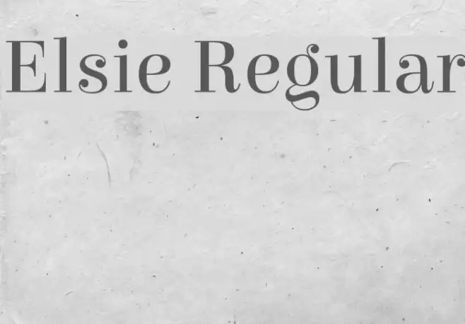 Elsie Regular Example 2