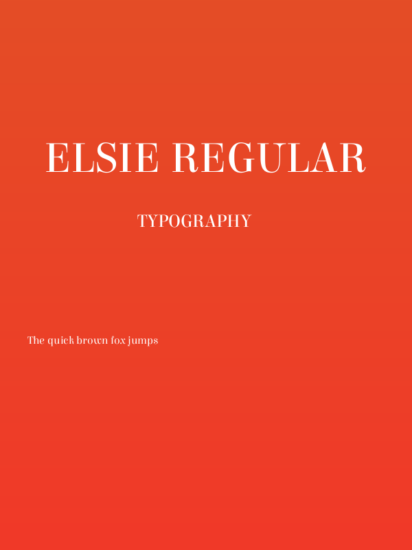 Elsie Regular Poster