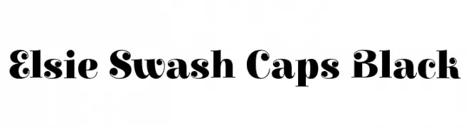Elsie Swash Caps Black  Fuentes Gratis Descargar