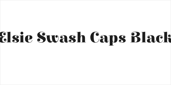 Elsie Swash Caps Black Logo