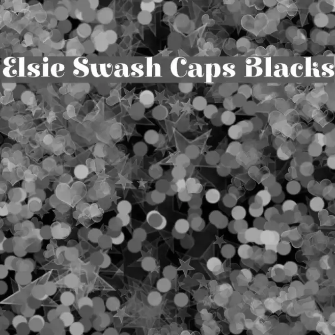 Elsie Swash Caps Blacks Font examples