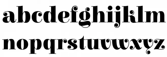 Elsie Swash Caps Blacks Schriftart Kleinbuchstaben