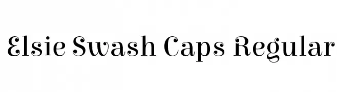Elsie Swash Caps Regular  Descarca Fonturi Gratis