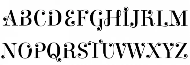Elsie Swash Caps Regular Schriftart Groß
