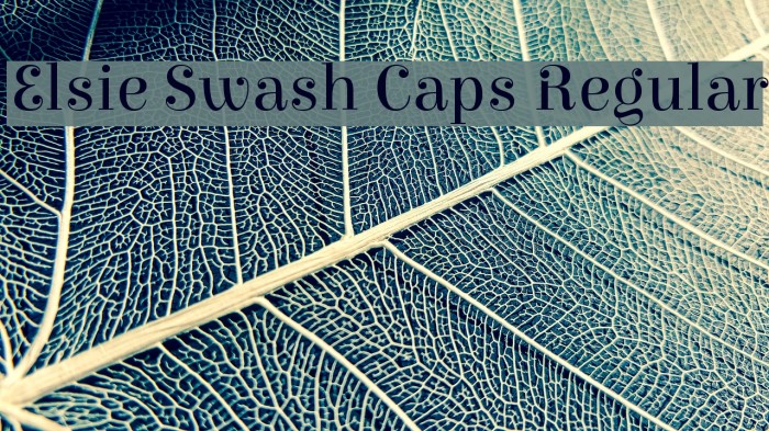Elsie Swash Caps Regular फ़ॉन्ट examples