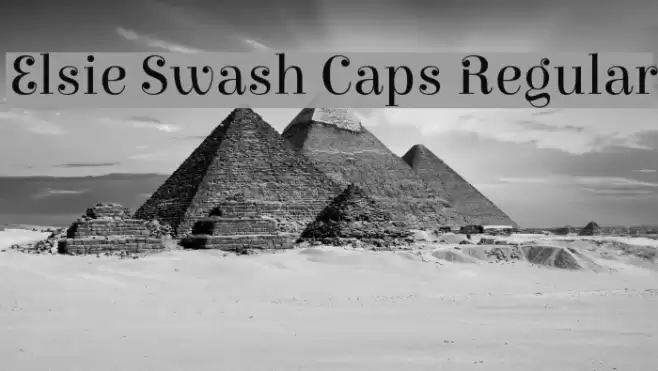 Elsie Swash Caps Regular फ़ॉन्ट examples