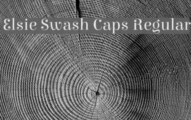 Elsie Swash Caps Regular फ़ॉन्ट examples