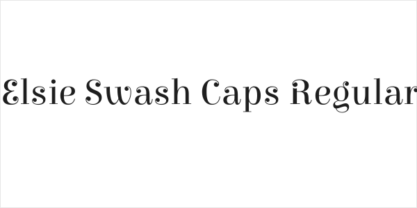 Elsie Swash Caps Regular Logo