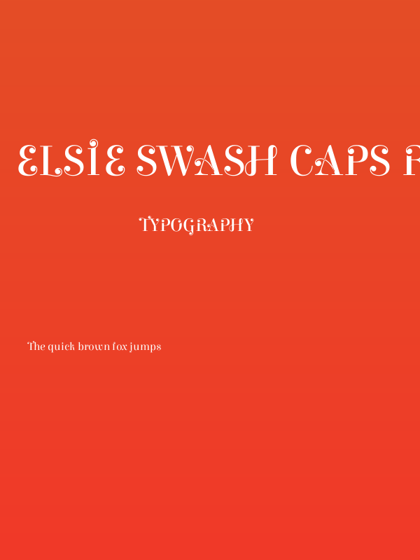 Elsie Swash Caps Regular Poster