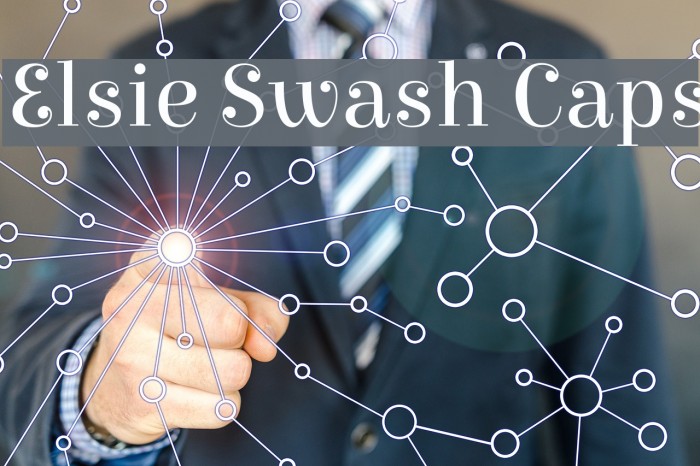 Elsie Swash Caps Font examples