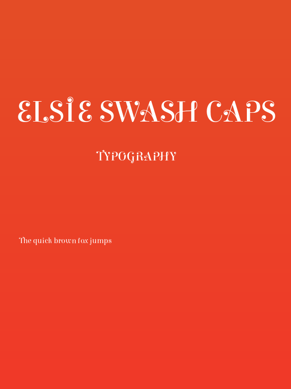 Elsie Swash Caps Poster